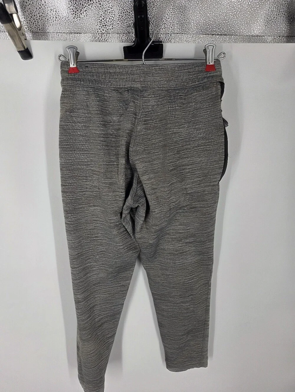 Nike Dri-Fit Boys Medium Gray Heathered Joggers Textured Swoosh